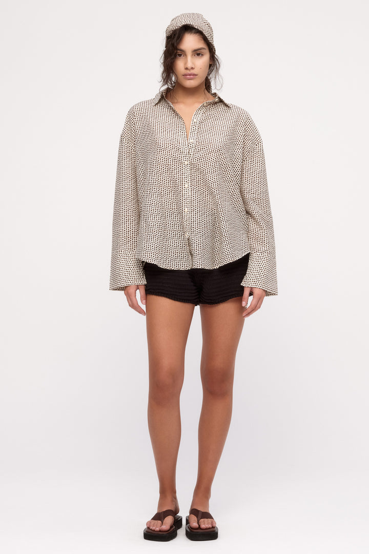 Zulu & Zephyr Cotton Silk Shirt | Natural Spot