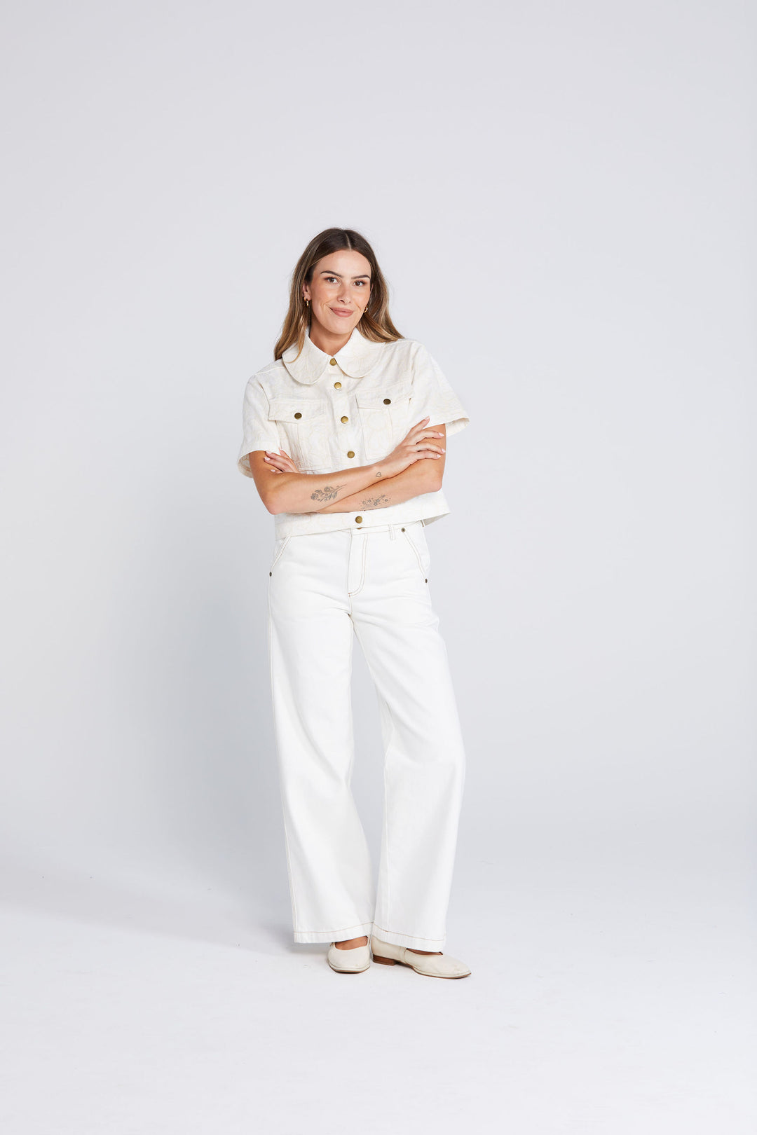 Thing Thing Zephrya Top | Creamy Daisy