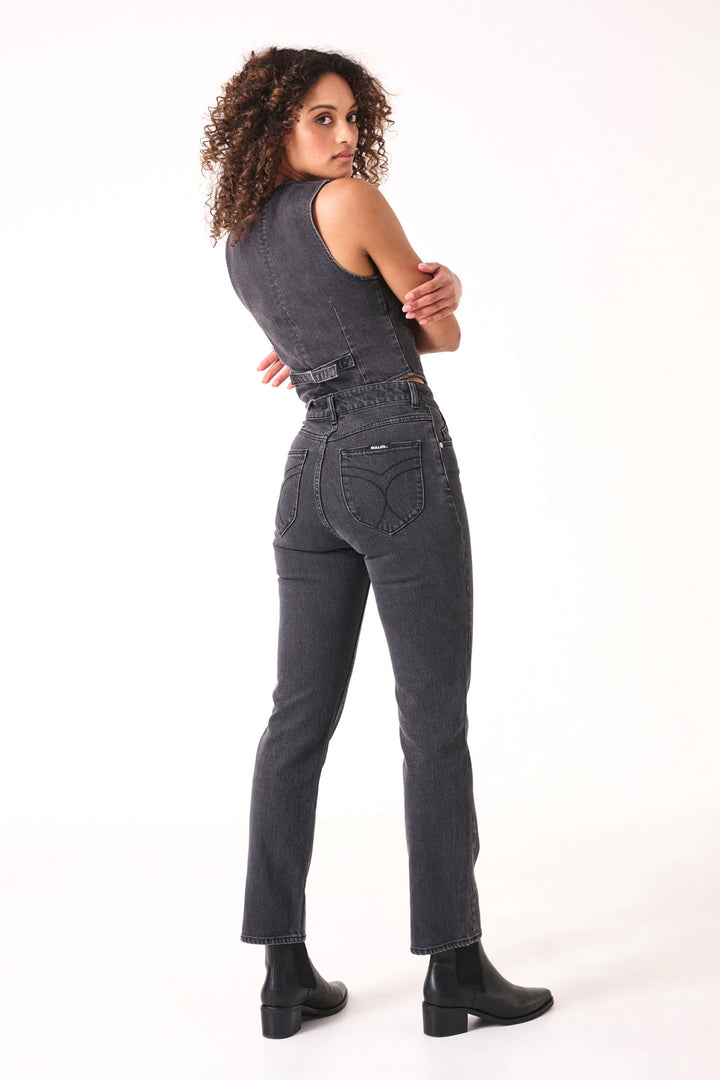 Rollas Original Straight Jean - Brad Black