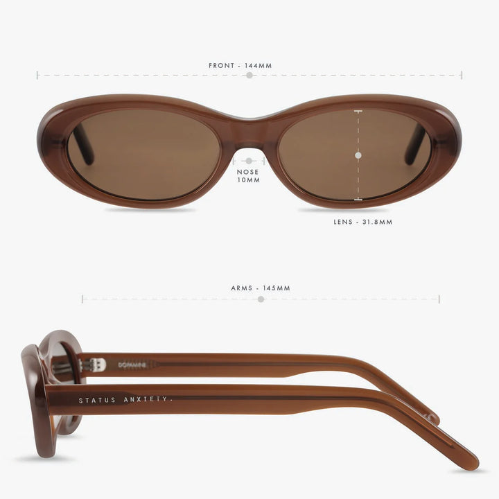 Status Anxiety Dopamine Sunglasses | Brown