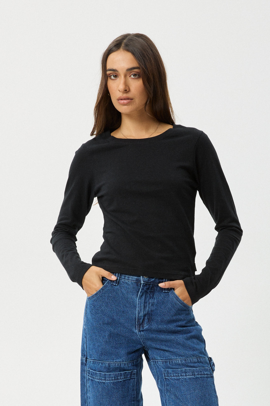 Afends Elevate Long Sleeve Tee | Black