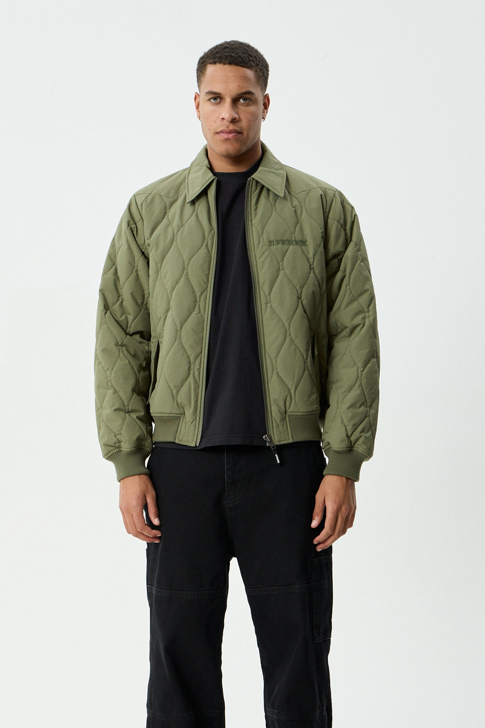 Afends Mellross Bomber Jacket | Military