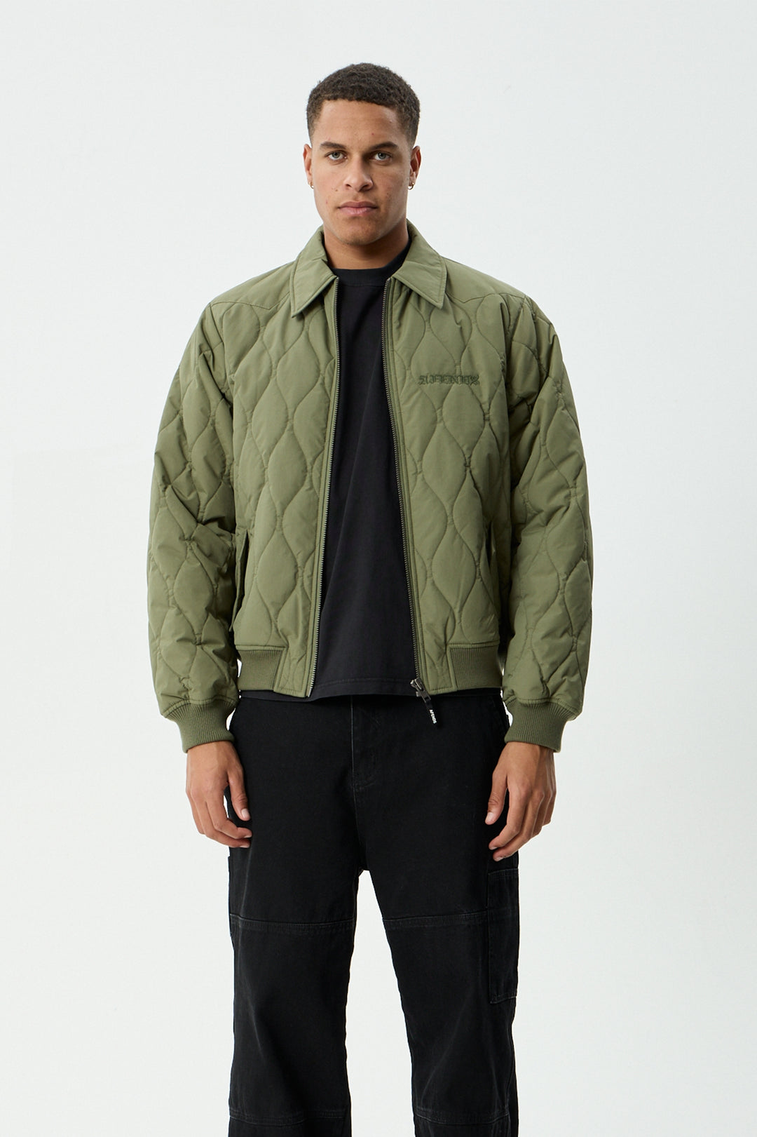 Afends Mellross Bomber Jacket | Military
