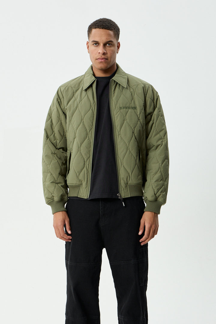 Afends Mellross Bomber Jacket | Military