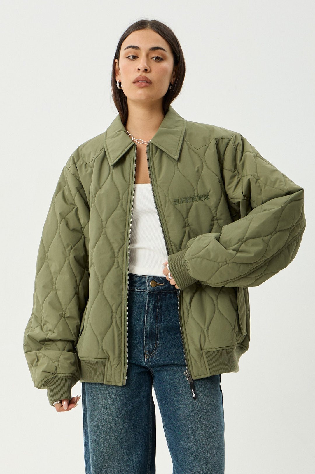 Afends Mellross Bomber Jacket | Military