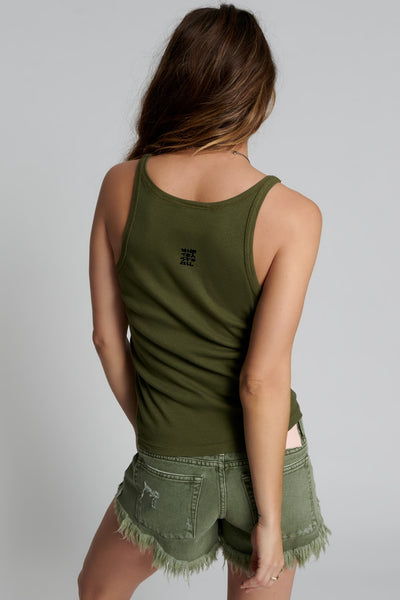 ONE TEASPOON LOGO SINGLET   The One Teaspoon Logo Singlet is a slim-fitting soft singlet perfect for wearing alone in the summer, or layering as the seasons cool.