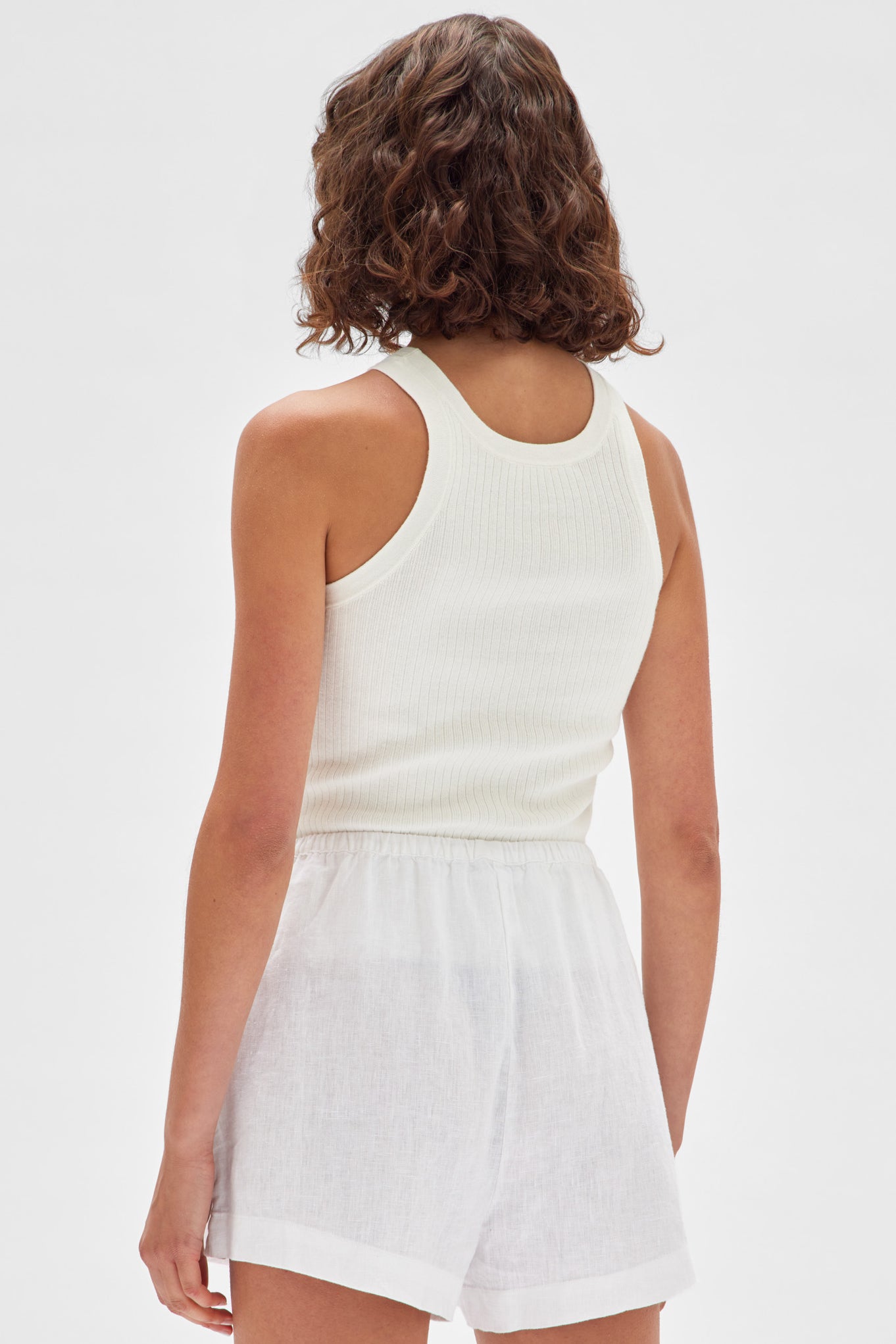 ASSEMBLY LABEL ALMA KNIT TANK  The Assembly Label Alma Knit Tank is a neutral essential ideal for the warming seasons.