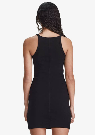 COMMONERS MINI RIB TANK DRESS  The Commoners Mini Rib Tank Dress is a super-cute and easy to wear mini length dress now available in Black and Stormy.