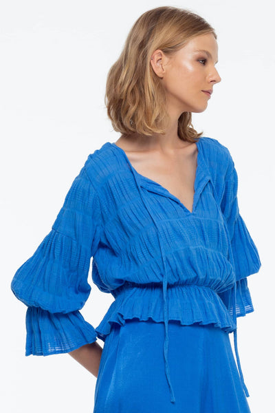 BLAK JUST BREATHE TOP  The Blak Just Breathe Top is now available in Royal and Azalea Pink. Shop our alternative Crinkle Embossed Styles here.  The Blak Just Breathe Top is soft to the