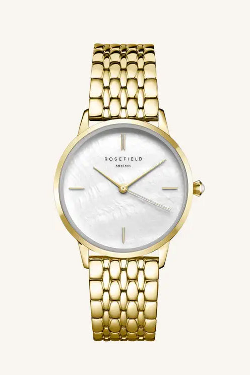 ROSEFIELD PEARL WATCH  The Rosefield Pearl Watch is a gorgeous simple, yet stylish watch perfect for daily or occasion-wear.