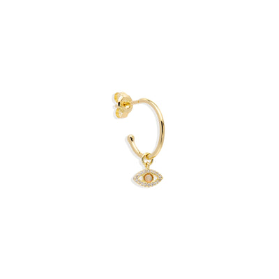 By Charlotte Eye Of Intuition Hoops - Gold