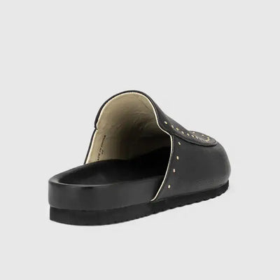 CHAOS & HARMONY TRINITY MULE - BLACK  Slip on The Chaos & Harmony Trinity Mule for daily comfort and style. 