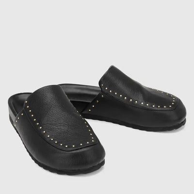 CHAOS & HARMONY TRINITY MULE - BLACK  Slip on The Chaos & Harmony Trinity Mule for daily comfort and style. 