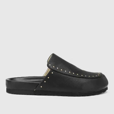 CHAOS & HARMONY TRINITY MULE - BLACK  Slip on The Chaos & Harmony Trinity Mule for daily comfort and style. 