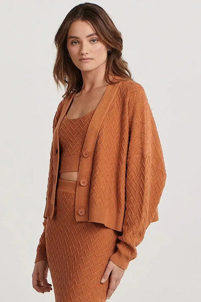 CHARLIE HOLIDAY CAMILLA CARDIGAN - SUNDIAL   The Charlie Holiday Camilla Cardigan is now available in; Sundial and is a soft knitted cardigan perfect for the cooling seasons.