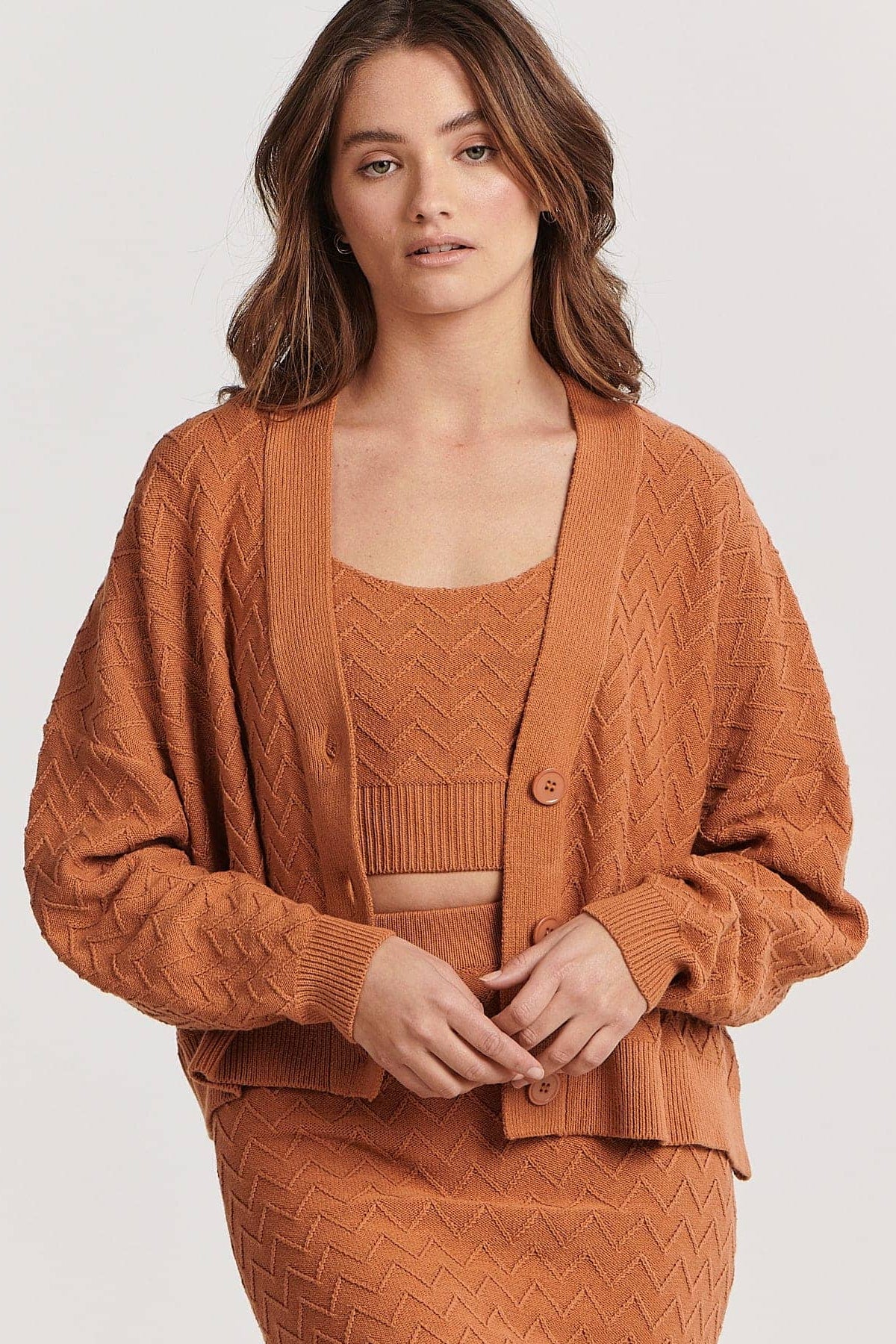 CHARLIE HOLIDAY CAMILLA CARDIGAN - SUNDIAL   The Charlie Holiday Camilla Cardigan is now available in; Sundial and is a soft knitted cardigan perfect for the cooling seasons.