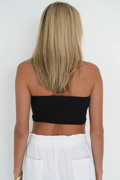 HUMIDITY SHIRRED BANDEAU  The Humidity Shirred Bandeau is a summer layering essential, now available in; Black and White.  Crafted from Cotton, The Shirred Bandeau is soft to the touch, and layers perfectly under anything from sheer tops to dresses, or simply wear alone!  Shop the The Humidity Cotton Slip for an alternative layering essential.