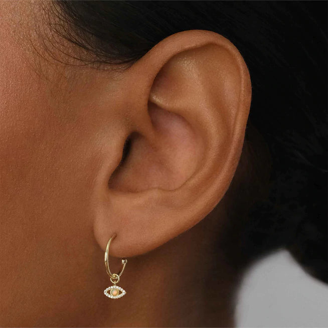 By Charlotte Eye Of Intuition Hoops - Gold