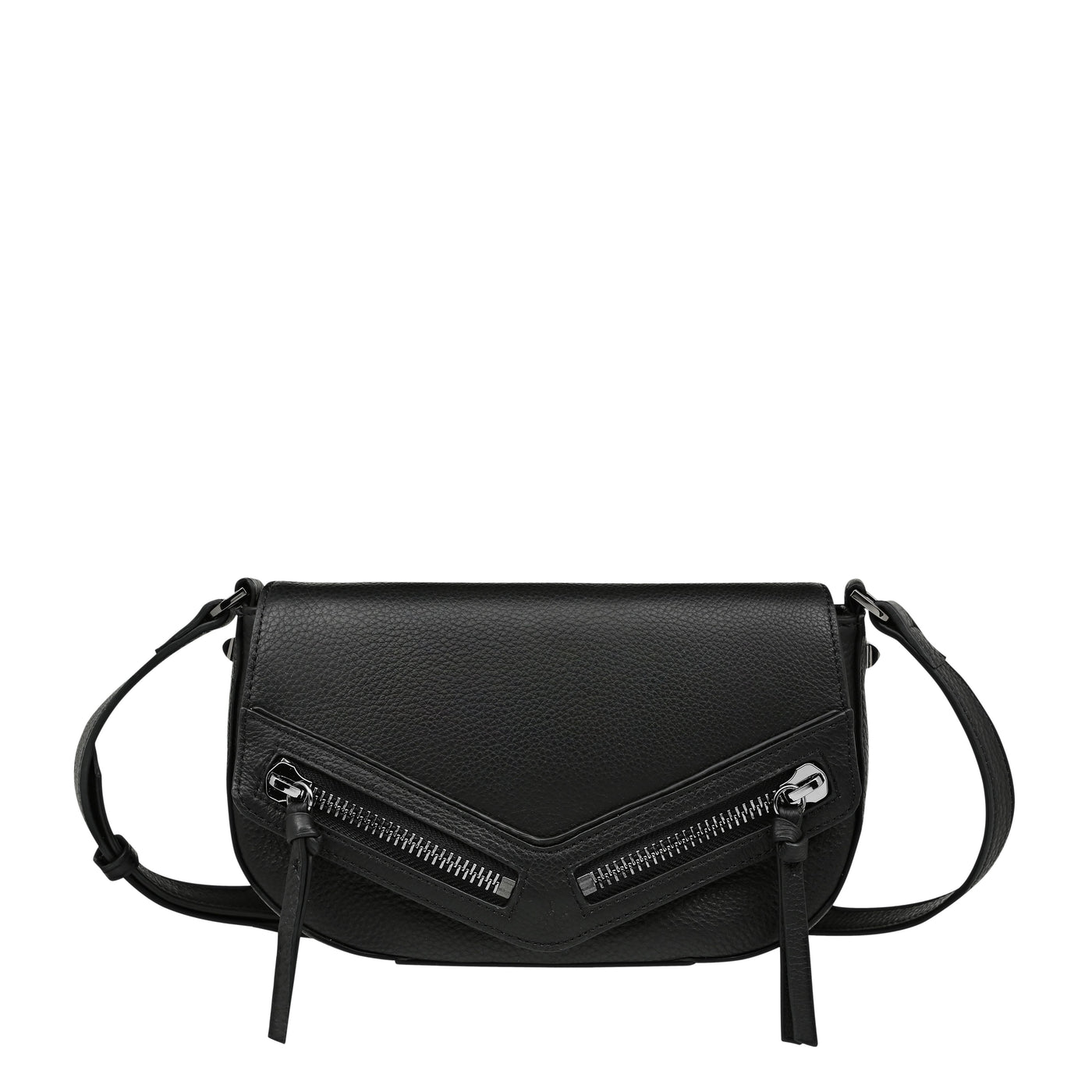 STATUS ANXIETY TRANSITORY BAGSTATUS ANXIETY TRANSITORY BAG  The Status Anxiety Transitory Bag the perfect everyday on-the-go handbag, with a little edge. The Transitory Bag easily fits your essentials and is crafted from a full grain Italian leather. The Transitory bag features an external slip pocket for your phone which has a magnetised closure, and an internal zip pocket, finished with unique zipper detailing on the bottom, sides, and front. Complete with an adjustable strap so you decide the length.