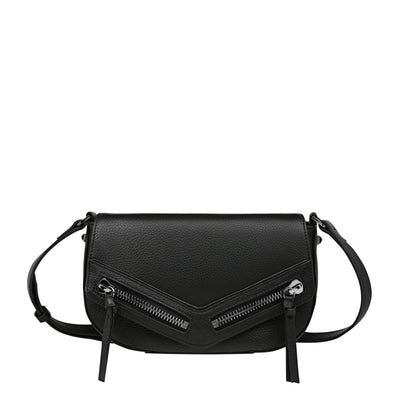 STATUS ANXIETY TRANSITORY BAGSTATUS ANXIETY TRANSITORY BAG  The Status Anxiety Transitory Bag the perfect everyday on-the-go handbag, with a little edge. The Transitory Bag easily fits your essentials and is crafted from a full grain Italian leather. The Transitory bag features an external slip pocket for your phone which has a magnetised closure, and an internal zip pocket, finished with unique zipper detailing on the bottom, sides, and front. Complete with an adjustable strap so you decide the length.