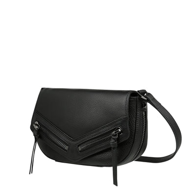 STATUS ANXIETY TRANSITORY BAG  The Status Anxiety Transitory Bag the perfect everyday on-the-go handbag, with a little edge. The Transitory Bag easily fits your essentials and is crafted from a full grain Italian leather. The Transitory bag features an external slip pocket for your phone which has a magnetised closure, and an internal zip pocket, finished with unique zipper detailing on the bottom, sides, and front. Complete with an adjustable strap so you decide the length.