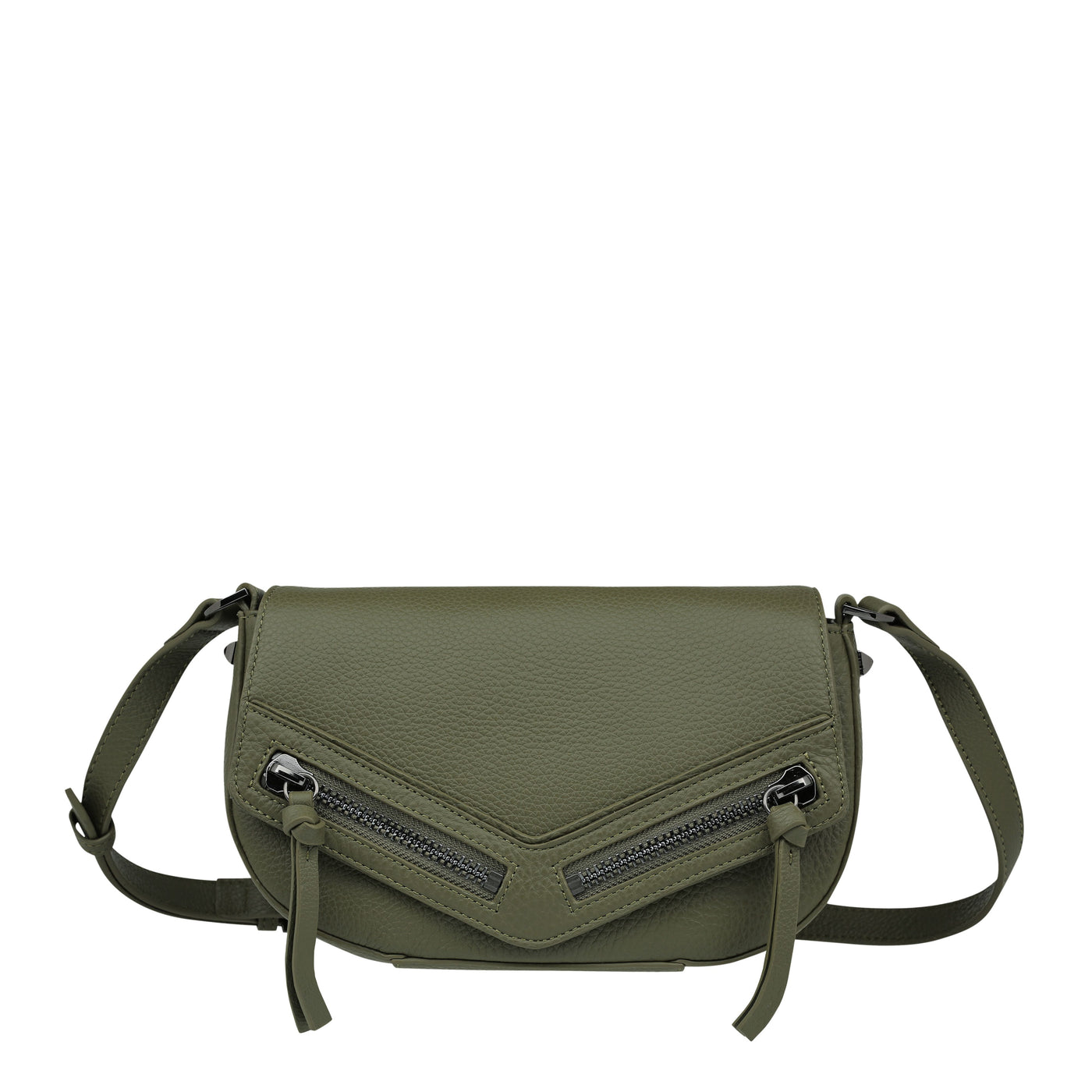 STATUS ANXIETY TRANSITORY BAG  The Status Anxiety Transitory Bag the perfect everyday on-the-go handbag, with a little edge. The Transitory Bag easily fits your essentials and is crafted from a full grain Italian leather. The Transitory bag features an external slip pocket for your phone which has a magnetised closure, and an internal zip pocket, finished with unique zipper detailing on the bottom, sides, and front. Complete with an adjustable strap so you decide the length.