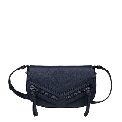 STATUS ANXIETY TRANSITORY BAG  The Status Anxiety Transitory Bag the perfect everyday on-the-go handbag, with a little edge. The Transitory Bag easily fits your essentials and is crafted from a full grain Italian leather. The Transitory bag features an external slip pocket for your phone which has a magnetised closure, and an internal zip pocket, finished with unique zipper detailing on the bottom, sides, and front. Complete with an adjustable strap so you decide the length.