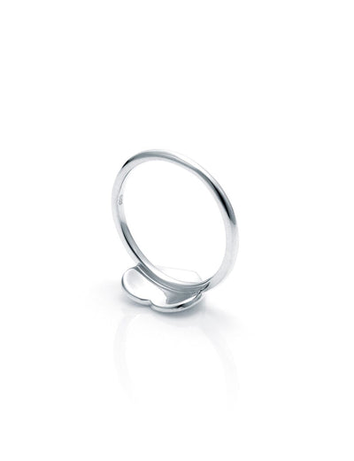 STOLEN GIRLFRIENDS CLUB STOLEN HEART RING - SILVER   The Stolen Girlfriends Club Stolen Heart Ring in Silver is perfectly petite ring, suspending a large finely curved heart engraved with the iconic "Stolen".  Crafted using high polish sterling silver, The Stolen Heart Ring is simple, feminine and great for stacking; wear alone or mix'n'match with other Stolen Girlfriends Club Rings!